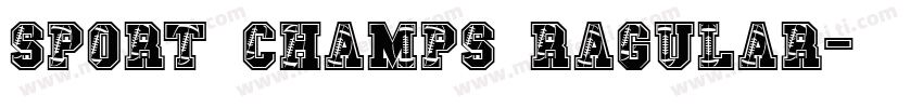 sport champs ragular字体转换